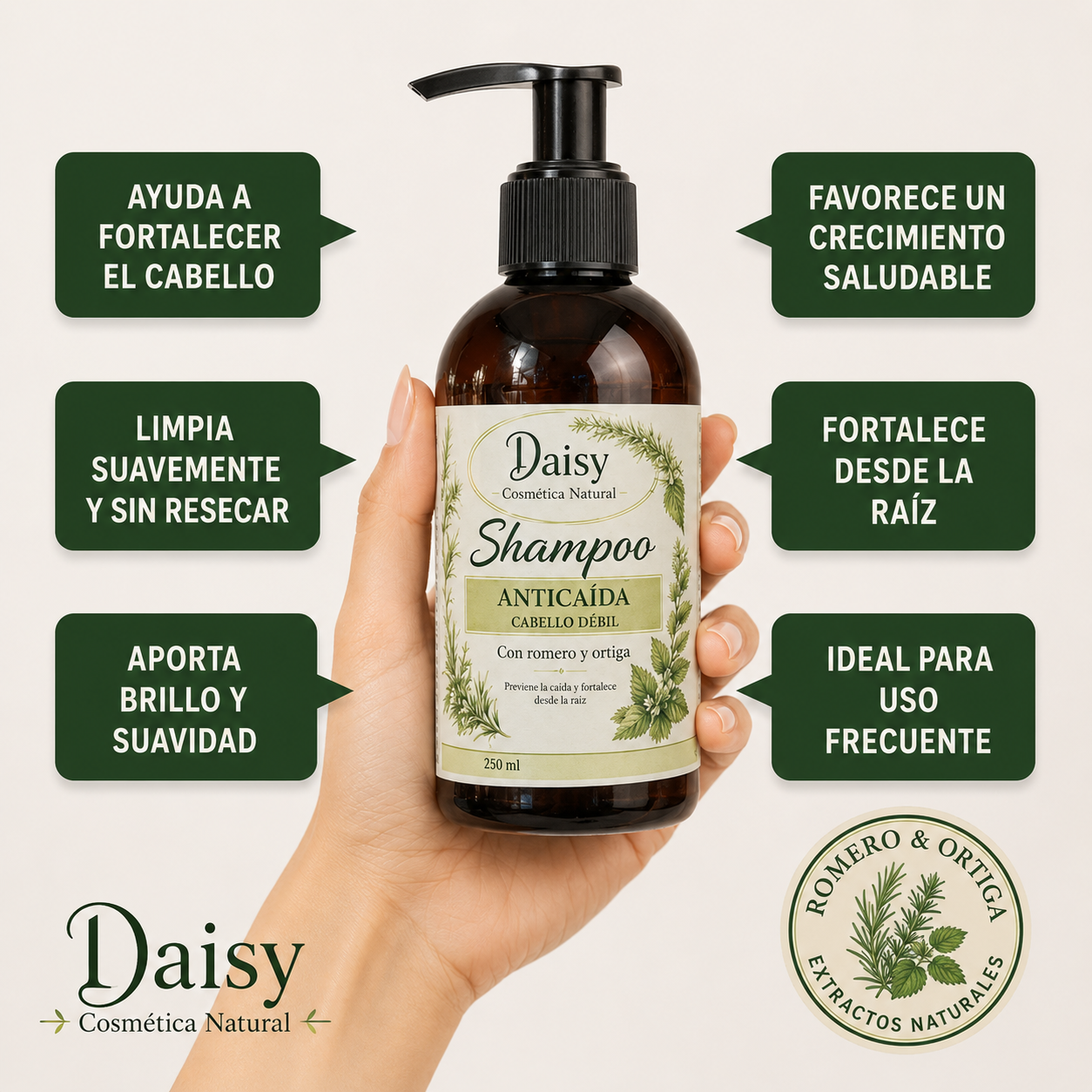 DAISY Shampoo Anticaída y Crecimiento