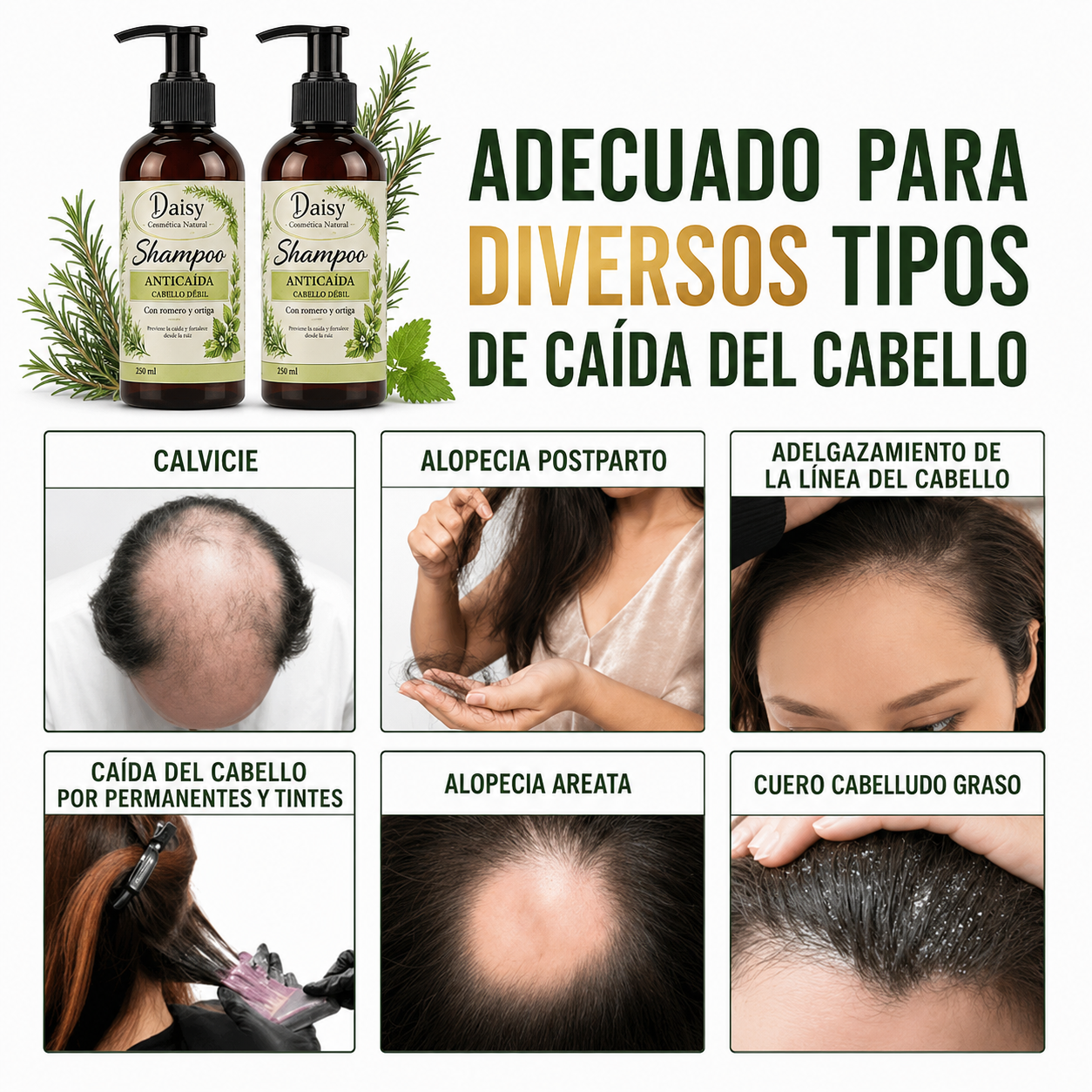 DAISY Shampoo Anticaída y Crecimiento