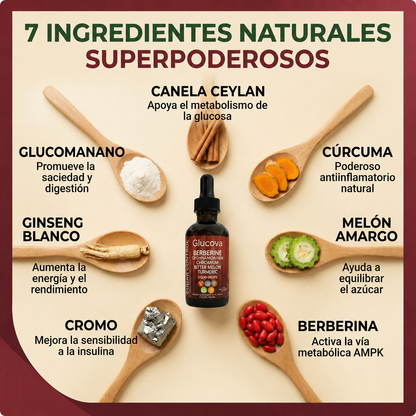 Glucova Apoyo natural para la Glucosa, Energia y antojos